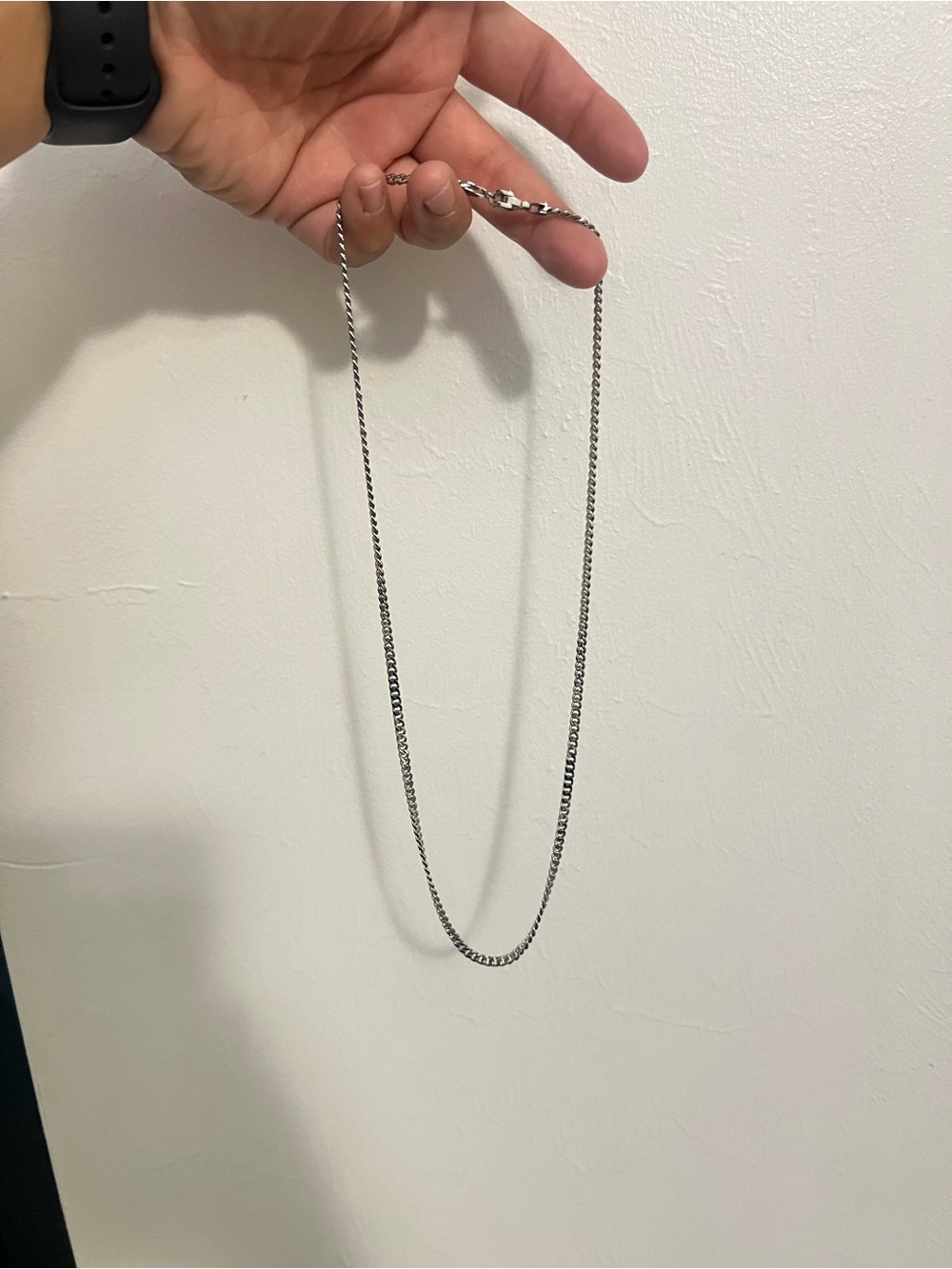 Cuban Link Chain Necklace - Silver